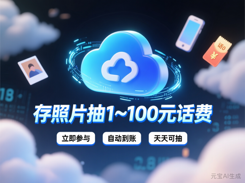 联通云盘存照片抽1~100元话费-售乐资源网